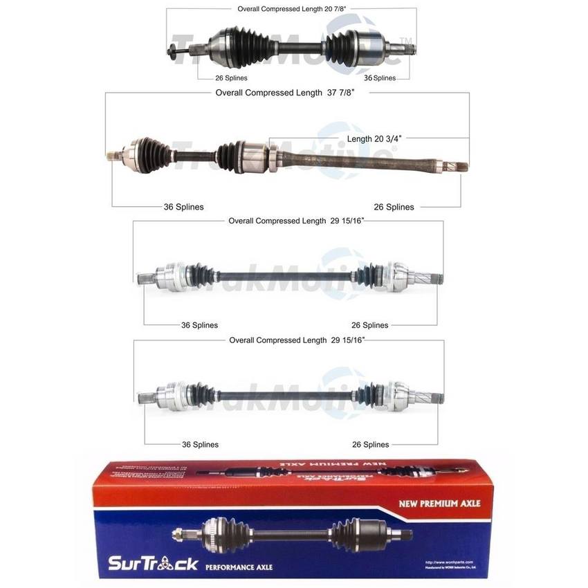 Volvo CV Axle Shaft Kit - Front and Rear 8603682 - Aftermarket 3991861KIT